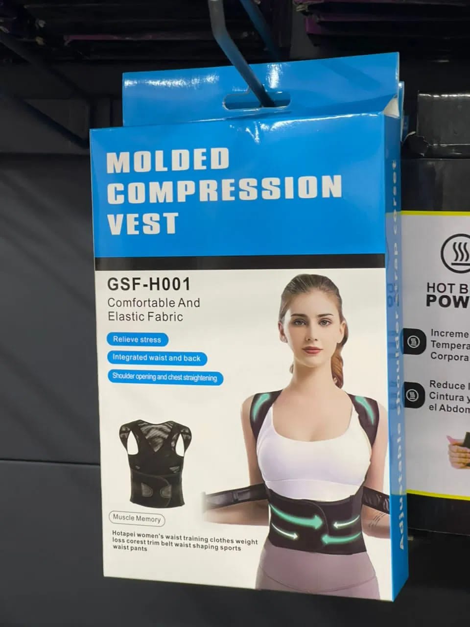 Vista 2 de CORSET AJUSTABLE DE ESPALDA - TALLA: M